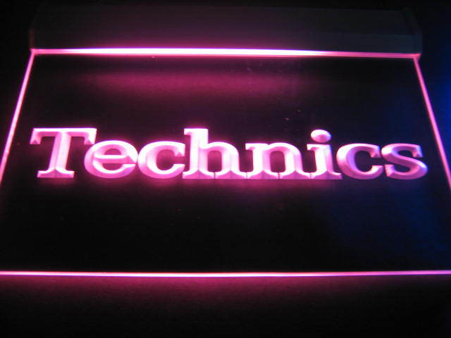 Technics Logo Beer Bar Pub Light Store Sign